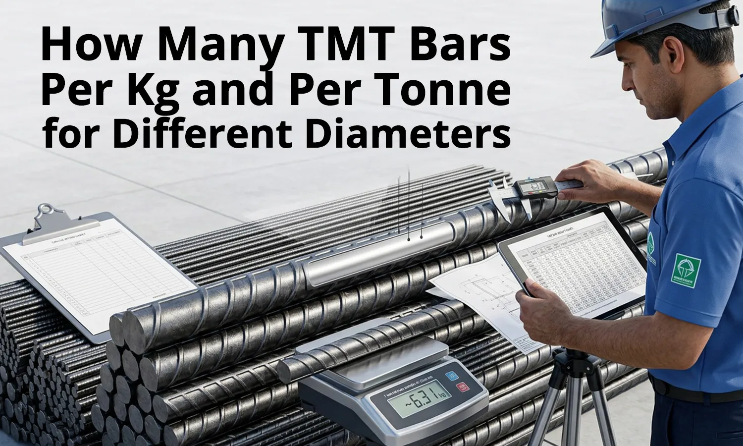 How Many TMT Bars Per Kg and Per Tonne for Different Diameters